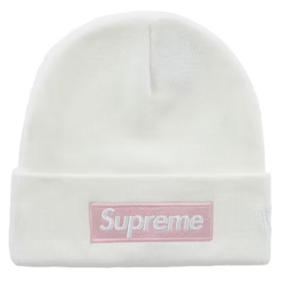 SUPREME NEW ERA BOX LOGO BEANIE WHITE (FW25)