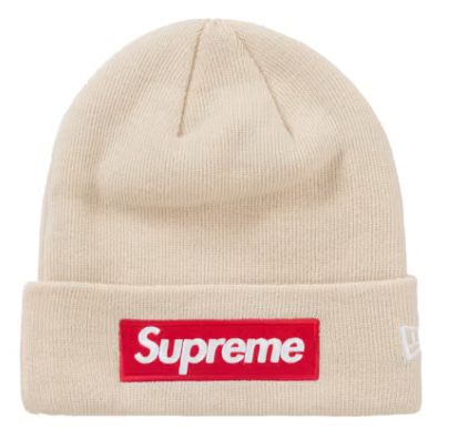 SUPREME NEW ERA BOX LOGO BEANIE STONE (FW24)