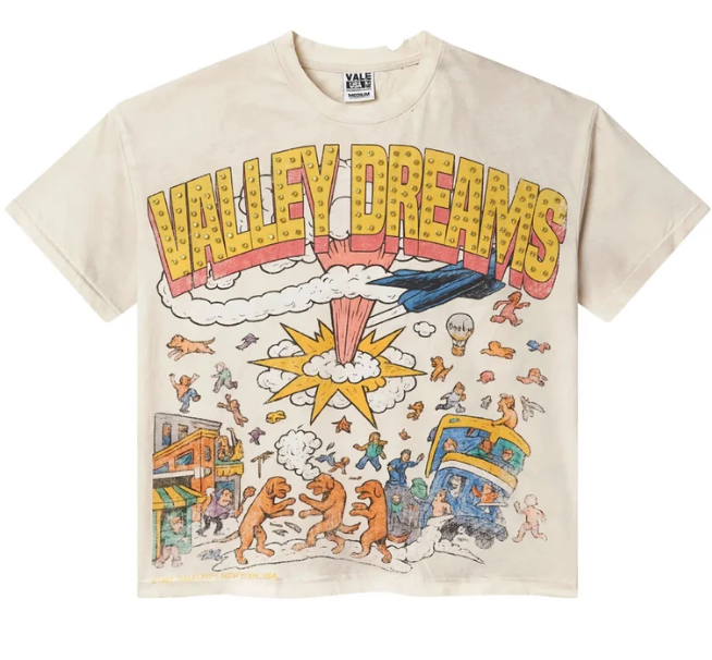 VALE FOREVER FADED CHAOS TEE CREAM