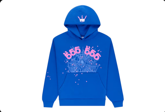 S5DER ANGEL NUMBER HOODIE BLUE