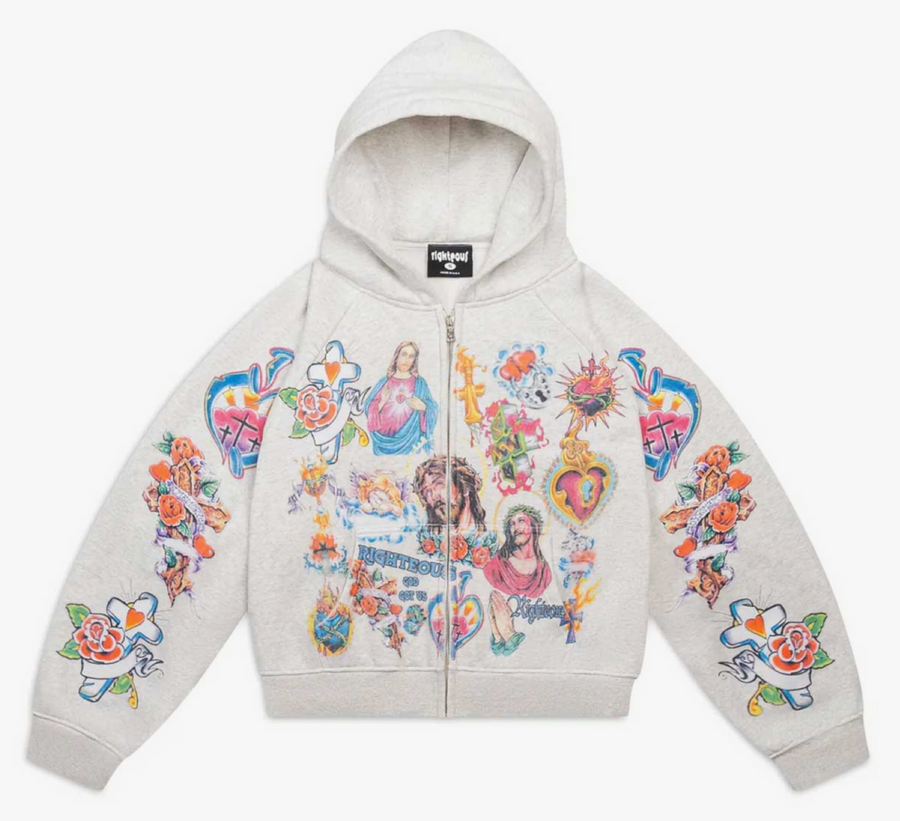 RIGHTEOUS HOODIE (GREY)