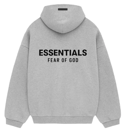 ESSENTIALS FW24 HOODIE 'LIGHT HEATHER'