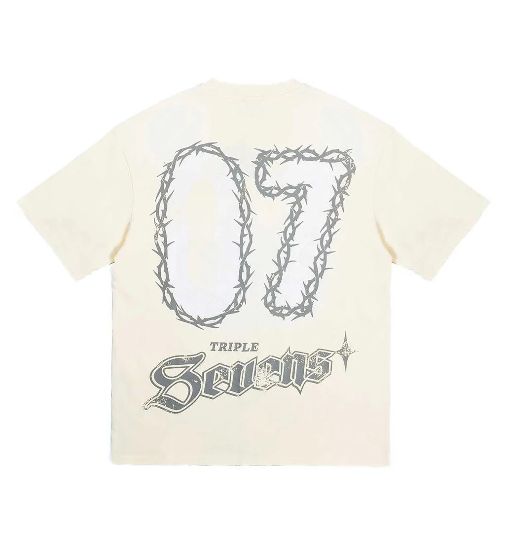 TRIPLE SEVEN NY SAVIOR TEE (CREAM)