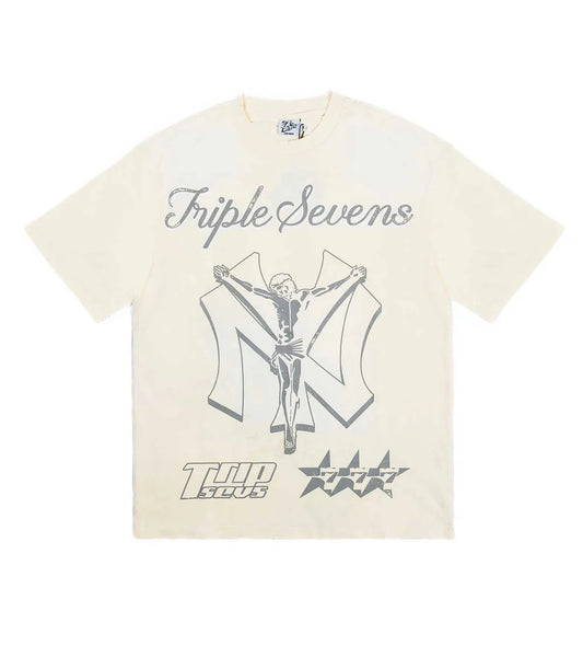 TRIPLE SEVEN NY SAVIOR TEE (CREAM)