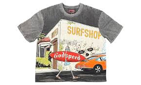 GODSPEED SURF SHOP TEE GREY