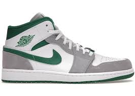 USED JORDAN 1 MID SE GREY GREEN 'SIZE 9'