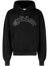 SP5DER BLACK OG LOGO HOODIE