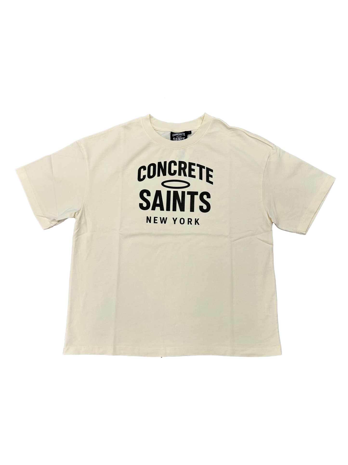 CONCRETE SAINTS LOGO TEE (CREAM)