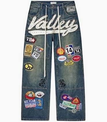 VALLEY DREAMS SKITTLES PATCH BLUE JEANS
