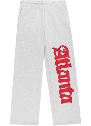 SP5DER GREY ATLANTA WIDE LEG PANTS