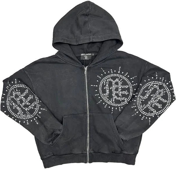 ECLIPSE ACID WASH MIXED EMOTIONS ZIPUP