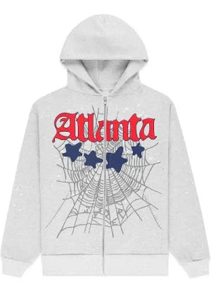 SP5DER ATLANTA GREY ZIPUP