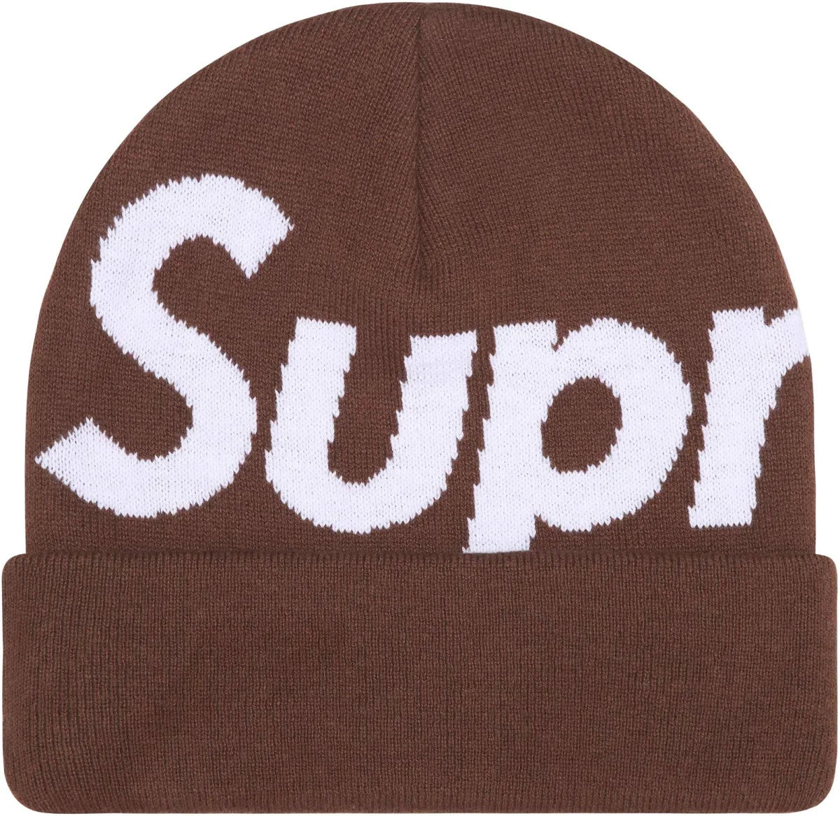 Supreme Big Logo Beanie (FW25) Brown