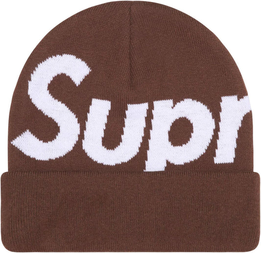 Supreme Big Logo Beanie (FW25) Brown